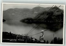 6375 Beckenried 1937 Foto AK Seilbahn Beckenried-Klewenalp