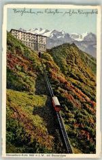 6370 Stans Foto AK Bergbahn Stanserhorn-Kulm Hotel