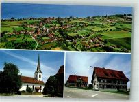 8593 Kesswil Foto AK Kirche Fliegeraufnahme