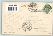 8570 Weinfelden 1906 Foto AK Wein Tracht Rathaus