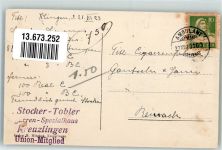 8280 Kreuzlingen 1928 Foto AK Cafe Hauptstrasse Bahnpost Zug 3260