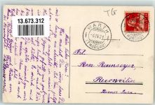 8532 Warth 1921 Foto AK Handlung Kirche Friedhof