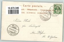 8400 Winterthur 1905 Lithographie Schloss Mörsburg