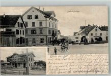 Rüti ZH Bahnhofsplatz Bahnhof Eisenbahn Bahnhof Schweiz 1904 Foto AK