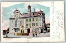 8570 Weinfelden 1905 Foto AK Rathaus