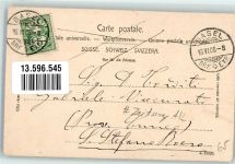 4000 Basel Bâle 1906 Gebrauchsspuren Zeitung Basler Vorwärts Zeitungs AK