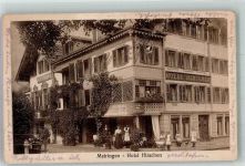3860 Meiringen 1923 Foto AK Hotel Hirschen