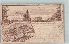 2019 Rochefort La Tourne 1897 Lithographie Hotel Pension de la Tourne Vorläufer
