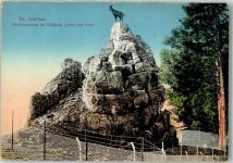 St. Gallen S. Gallo Steinbockfelsen im Wildpark Peter u. Paul Steinböcke Zoo