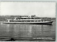 Zürich Motorschiff Helvetia Zürichsee Binnenschiff Foto AK