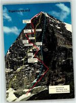 3818 Grindelwald 1976 Foto AK Eigernordwand