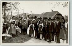 3127 Mühlethurnen Foto AK Tracht Ort handschriftlich Gruppenfoto
