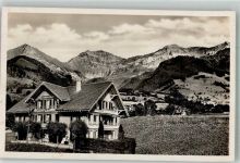 3703 Aeschi b. Spiez 1929 Foto AK Pension Alpenblick