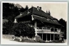 3764 Weissenburg 1934 Foto AK Hotel Pension