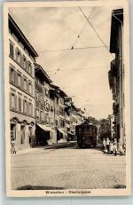 8400 Winterthur Foto AK Straßenbahn Obertorstrasse