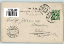 8376 Fischingen 1901 Foto AK Pension Ort handschriftlich