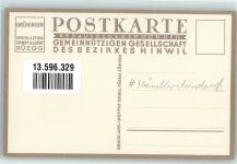 8627 Grüningen Künstlersteindruck sign. Rüegg,E-A.