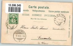 8942 Oberrieden 1903 Foto AK Postamt