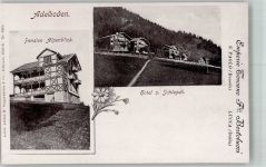 3715 Adelboden BE Foto AK Pension Alpenblick Hotel zum Schlegli