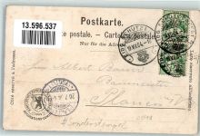 9000 St. Gallen S. Gallo 1904 Lithographie Schützenfest Schiesshalle Sonderstempel