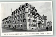 4500 Solothurn Soleure 1933 Gebrauchsspuren Hotel Adler