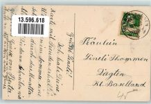 8342 Wernetshausen 1923 Gebrauchsspuren Gasthaus Forhberg