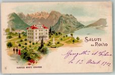 6821 Rovio 1902 Gebrauchsspuren Kurhaus Monte Generoso Lithographie