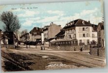 1260 Nyon 1925 Foto AK Hotel du Jura Place de la Gare