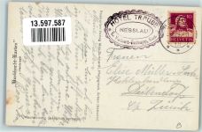 9650 Nesslau 1934 Foto AK Hotel Traube