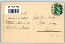 8703 Erlenbach ZH 1914 Foto AK Hotel zum goldnen Kreuz