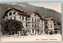 3770 Zweisimmen Foto AK Hotel Krone