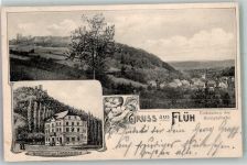 4112 Flüh 1906 Foto AK Gasthaus zur Landskron