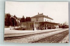 St-Imier Saint-Imier Bahnhof Eisenbahn Bahnhof Schweiz 1917 Foto AK