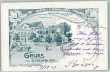 4563 Gerlafingen 1907 Lithographie Gasthaus zum Eisenhammer