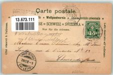 2900 Porrentruy Pruntrut 1899 Winterlithographie Schloss mit Glimmerauflage