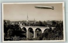 6023 Rothenburg 1923 Foto AK Luftschiff Zeppelin