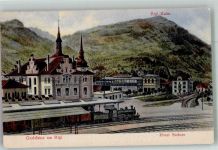 6410 Goldau 1911 Foto AK Bahnhof Eisenbahn Hotel Steiner Rigi Kulm