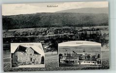 4118 Rodersdorf 1910 Foto AK Bahnhof Straßenbahn Gasthaus zum rössli