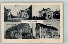 8505 Pfyn 1918 Foto AK Kirchgasse Gasthaus zu Ochsen Schulhaus Norariat