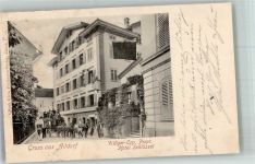 6460 Altdorf UR 1902 Foto AK Postkutsche Hotel Schlüssel
