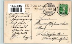 8700 Küsnacht ZH 1910 Foto AK Gasthaus Cafe zur Post Kirche