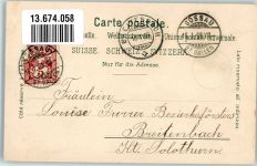 9200 Gossau SG 1899 Lithographie Hotel zum Ochsen Hotel Bahnhof Schutzengel- Kirche Schule