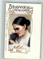 Gruppe 12 Lebensstufen Nr. V Die Mutter Jugendstil Stollwerck Schokolade 1900 BOAKC