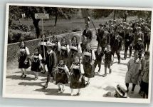 3127 Mühlethurnen Foto AK Tracht Festumzug Ort handschriftlich