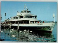 Motorschiff Limmat auf dem Zürichsee Binnenschiff Foto AK