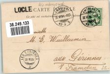 Saut du Doubs Gebrauchsspuren Winter Eislauf Bahnpost Zug 165