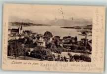 6000 Luzern Lucerne 1901 Foto AK