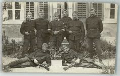 Uniform Gruppenfoto Militär Schweiz Foto AK