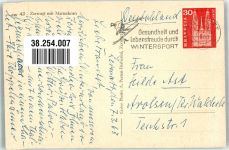 3920 Zermatt 1963 Winter Matterhorn Straßenansicht