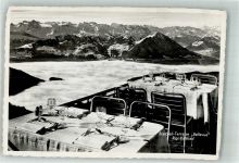 6356 Rigi Kaltbad 1954 Foto AK Gasthaus Bratöfeli -Terrasse Bellevue